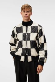 Milan Patchwork Leather Jacket Black JLindeberg at J Lindeberg